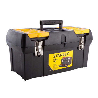 B&Q -  Tool Box Black/yellow (24.8mm X 49.3mm X 25.6mm)