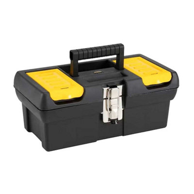 B&Q -  2000 Series Tool Box Black/yellow (130mm X 318mm X 178mm)