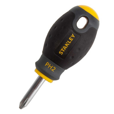 Stanley Fatmax Stubby Phillips Head Screwdriver Black/yellow (One Size) from B&Q