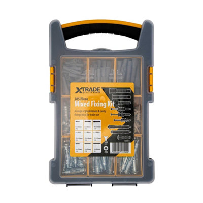 Xtrade Mixed Fixing Kit (Pack Of 285) Grey/metal (One Size) from B&Q