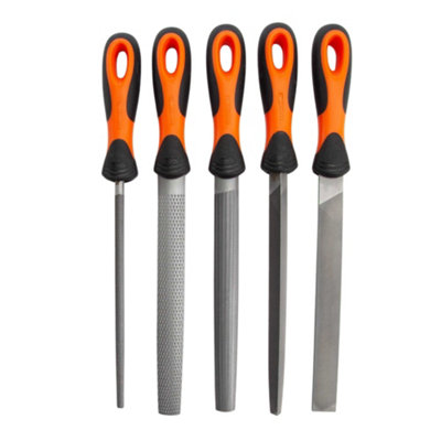 B&Q -  Ergo File Set (Pack Of 5) Orange/black (One Size)