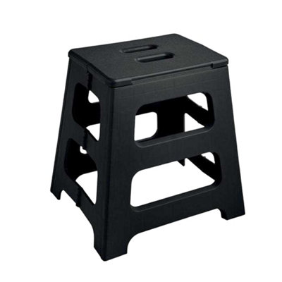Midocean Jak Foldable Stool Black (One Size) from B&Q