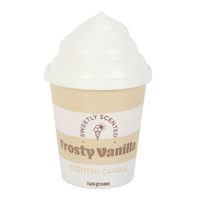 Something Different Frosty Vanilla Ice Cream Scented Candle White/cream (15.5Cm X 9.5Cm X 9.5Cm) from B&Q
