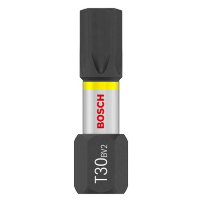 B&Q -  Pro Torx Impact Screwdriver Bit (Pack Of 25) Black/silver/yellow (One Size)