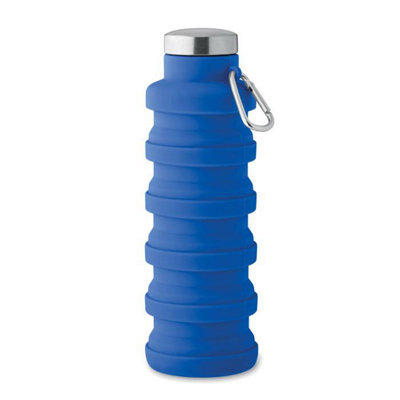 Midocean Kolapsi Collapsible 500Ml Water Bottle - Royal Blue / 21.00Cm - Image 3