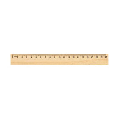 Midocean Wooden Ruler Wood (30Cm) from B&Q