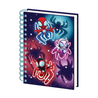  - Spidey And His Amazing Friends Glow Silicone A5 Notebook Multicoloured (One Size)