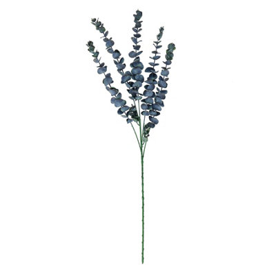 B&Q -  Eucalyptus Artificial Flower Blue (One Size)