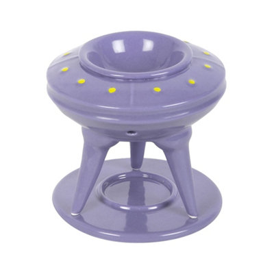 Something Different Ufo Alien Sealing Wax Burner Purple/lime (One Size) from B&Q