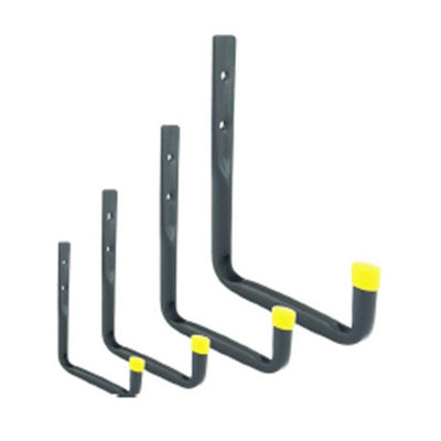 Securit Unisex Black Shelf Hooks (Pack Of 6) In - Image 3
