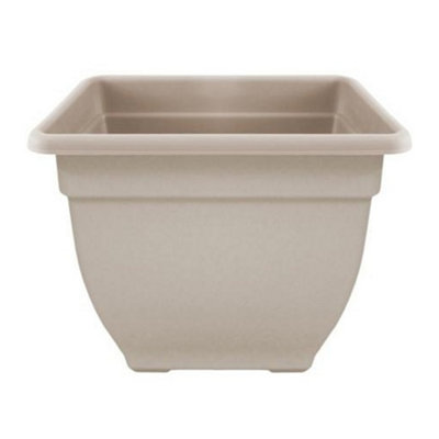 Winchester Square Stone Bell Pot Brown (45Cm X 35Cm X 45Cm) from B&Q