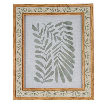 Hill Interiors Tundra Leaf Print Single Photo Frame in Brown - Image 6