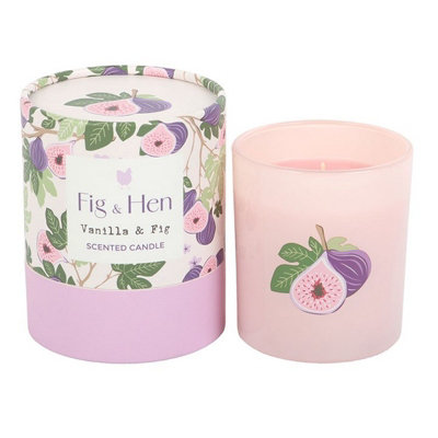 Something Different Unisex Pink Fig & Vanilla Scented Candle In - Image 4