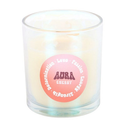 Something Different Aura Energy Raspberry Scented Candle - Image 4