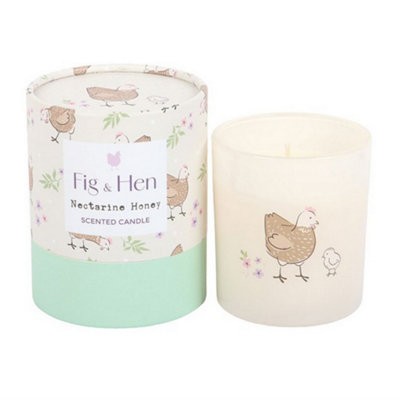 Something Different Nectarine Honey Mother Hen Scented Candle Green/white (One Size) from B&Q