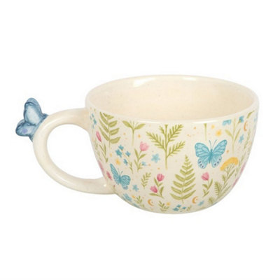 Something Different Luna Bloom Floral Mug - White - Image 3
