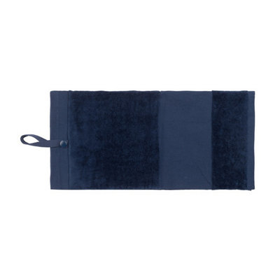 Towel City Unisex Navy Deluxe Tri-Fold Velour Golf Towel In - Image 3