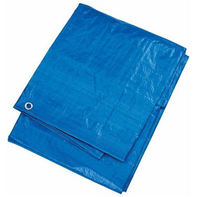 Gladiator Polyethylene Tarpaulin Blue (1.8M X 1.2M) from B&Q