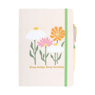  - Something Different Keep GoingKeep Growing A5 Notebook Beige/green (One Size)