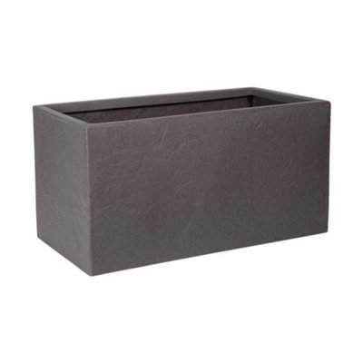 Strata Riven Rectangular Trough Cappuccino (60Cm) from B&Q