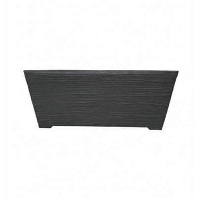 Strata Verona Rectangular Trough Planter Graphite (58Cm) from B&Q