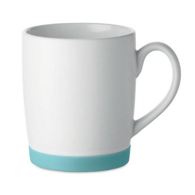Midocean Ceramic 300Ml Mug White/petrol (One Size) from B&Q