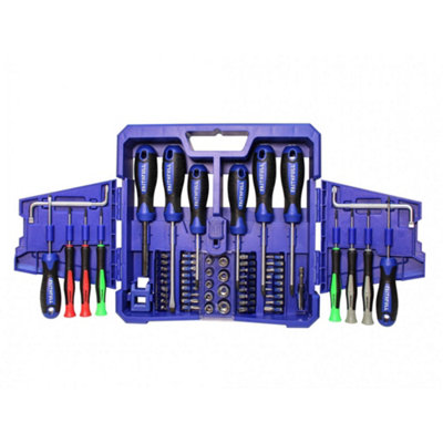 Faithfull Fold Out Screwdriver & Bit Set, 63 Piece 5063918944731 - Image 3