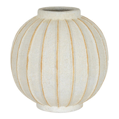 B&Q -  Grove Globe Vase White (30Cm X 29Cm X 29Cm)