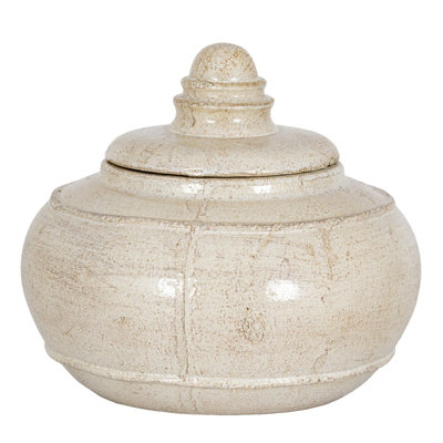 Hill Interiors Tarn Collection Ceramic Pot White (14Cm X 25Cm X 25Cm) from B&Q