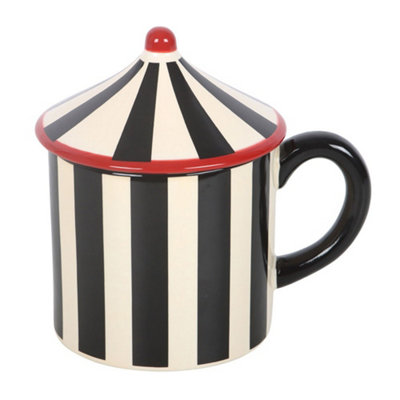  - Something Different Circus Tent 370Ml Mug Black/white (One Size)