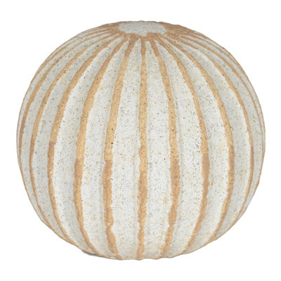 B&Q -  Grove Ceramic Ball Ornament White (15Cm X 16Cm X 16Cm)