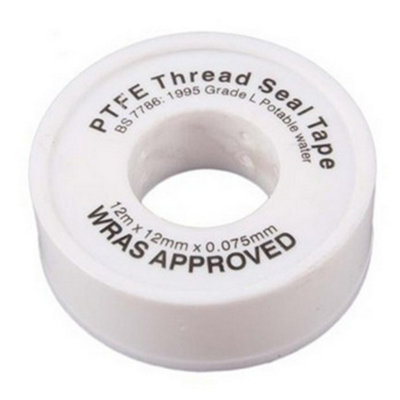  - Securplumb Ptfe Thread Sealing Tape White (12M)