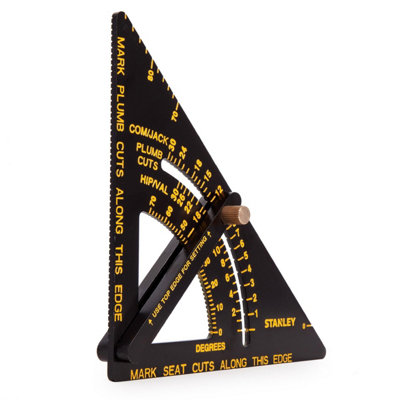 B&Q -  Adjustable Quick Square Black/yellow (190mm)
