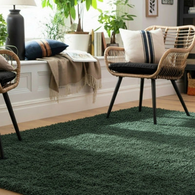 B&Q -  Kukoon Nore Shaggy Soft Area Rug Living Room Pile150 X 80Cm