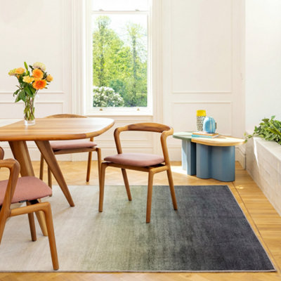 B&Q -  Soft Washable Machine Washable Abstract Area Rug330 X 240Cm