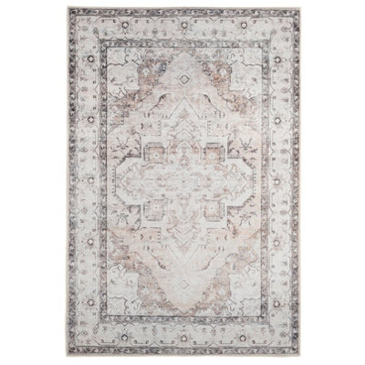 B&Q -  Kukoon Beige Flat Machine Washable Woven Soft Modern Area Rug330 X 240Cm