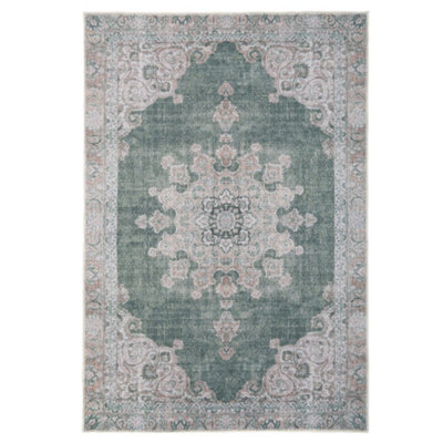 B&Q -  Kukoon Flat Woven Machine Washable Soft Bordered Living Area Rug330 X 240Cm