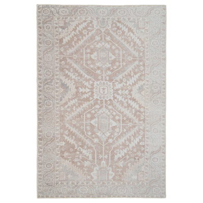 B&Q -  Kukoon Beige Flat Machine Washable Woven Soft Neutral Living Area Rug330 X 240Cm