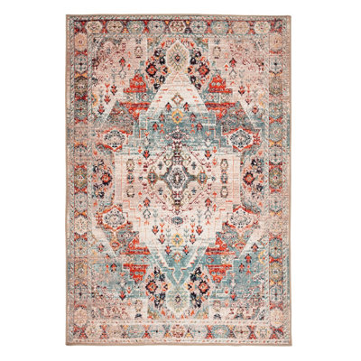 B&Q -  Terracotta Machine Washable Soft Modern Area Rug330 X 240Cm