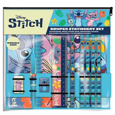Lilo & Stitch Core A5 Bumper Stationery Set Blue/multicoloured (One Size) from B&Q