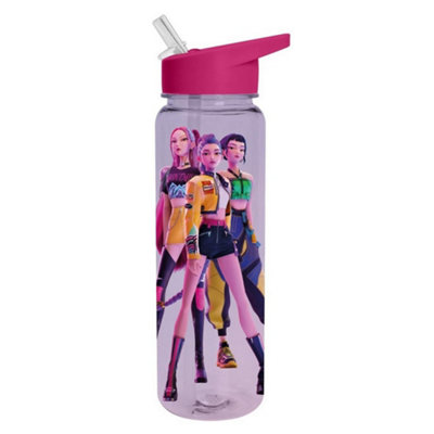 Netflix Unisex Pink Huntrix Trio Plastic 540Ml Water Bottle In - Image 3