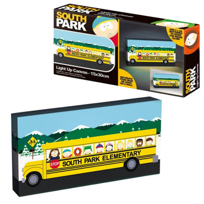 South Park School Bus Letterbox Light Up Canvas Yellow/multicoloured (15.5Cm X 4Cm X 30.5Cm) from B&Q