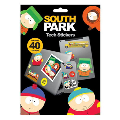 South Park Characters Tech Stickers Multicoloured (One Size) from B&Q