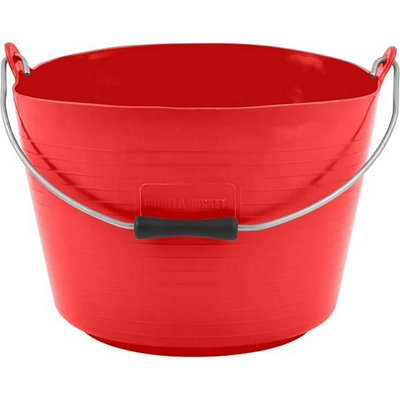 Red Gorilla Flexible 22L Bucket Red (One Size) from B&Q