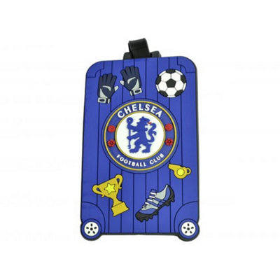 Chelsea Fc Crest Luggage Tag Royal Blue/multicoloured (One Size) from B&Q
