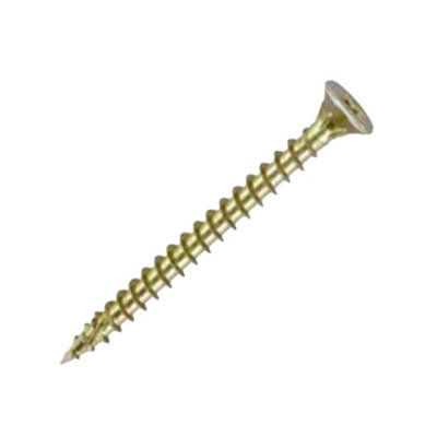  - Securit Chipboard Screws (Pack Of 55) Golden (16mm X 3.5mm)
