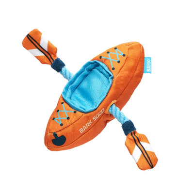 Bark Off Track Kayak Plush Dog Toy Blue (One Size) from B&Q