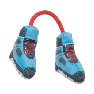 Bark Appalachian Tail Boots Dog Toy Blue (One Size) from B&Q