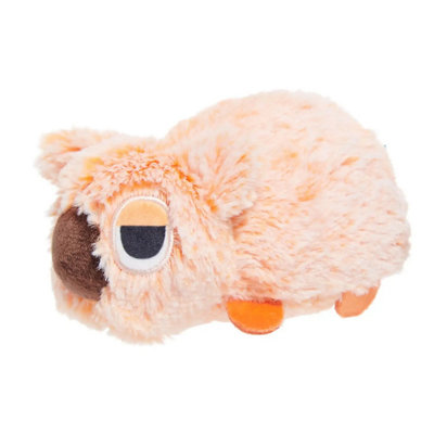 Bark Wombat Plush Dog Toy Orange (One Size) from B&Q