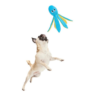 Bark Odd Otto Octopus Dog Toy Blue (One Size) from B&Q